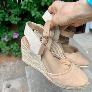 Naturalizer Phebe Sandal Espadrilles 7 Nude Leather